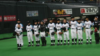 ファイターズジュニア、初戦完封勝利 