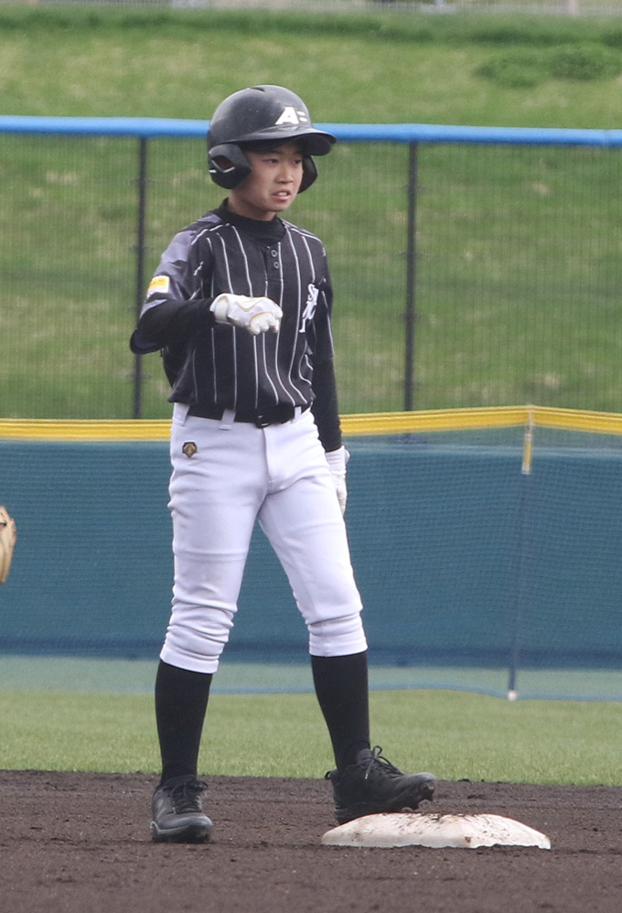 決勝打となる先制タイムリーを放った太田（札幌オールブラックス）