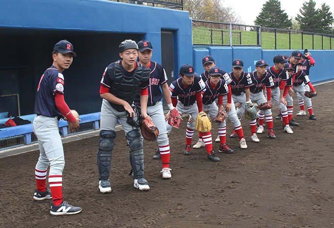 試合前の札幌白石ポニーナイン