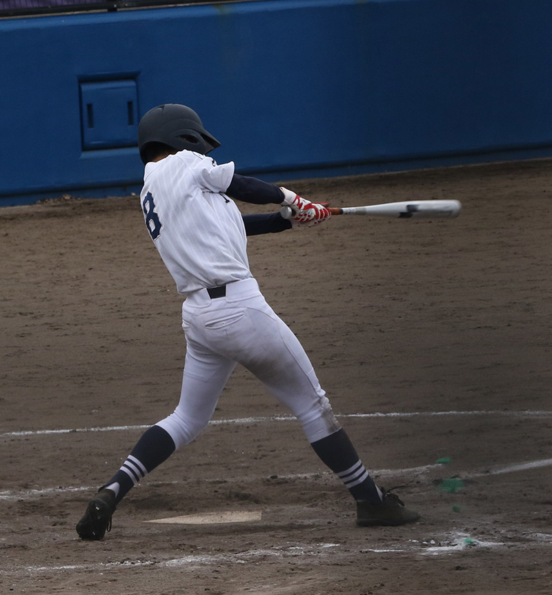 2安打2打点の活躍を見せた相澤選手（札幌豊平）