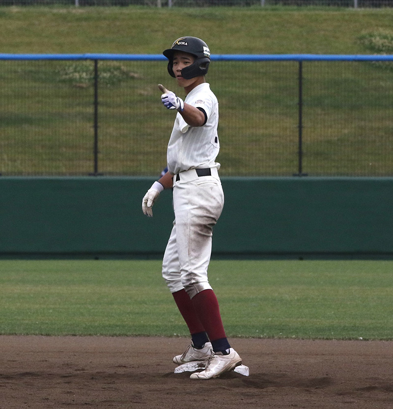 4打数4安打の大活躍を見せた佐藤選手（北空知）