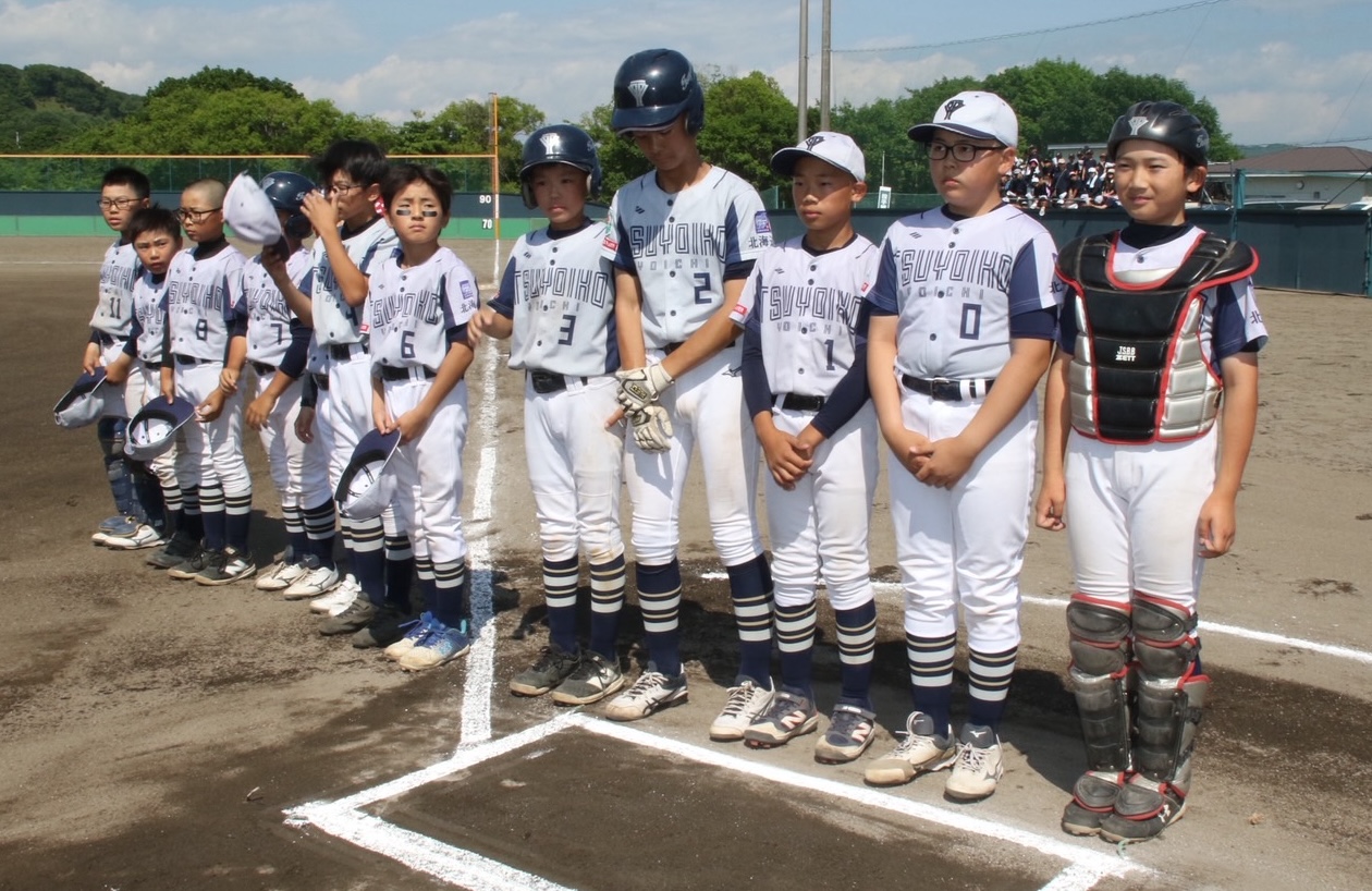 1回戦に挑戦した余市強い子野球スポーツ少年団