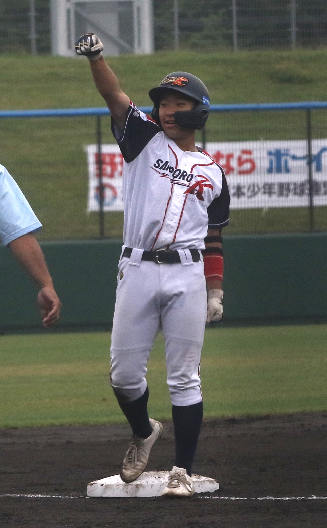 初回、先制タイムリー三塁打を放った千葉（札幌北広島）