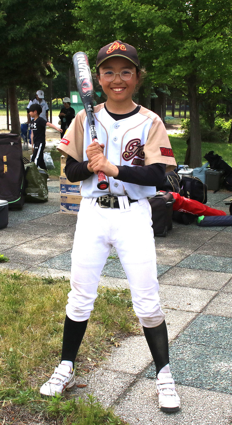 同点打を放った工藤さん（釧路）