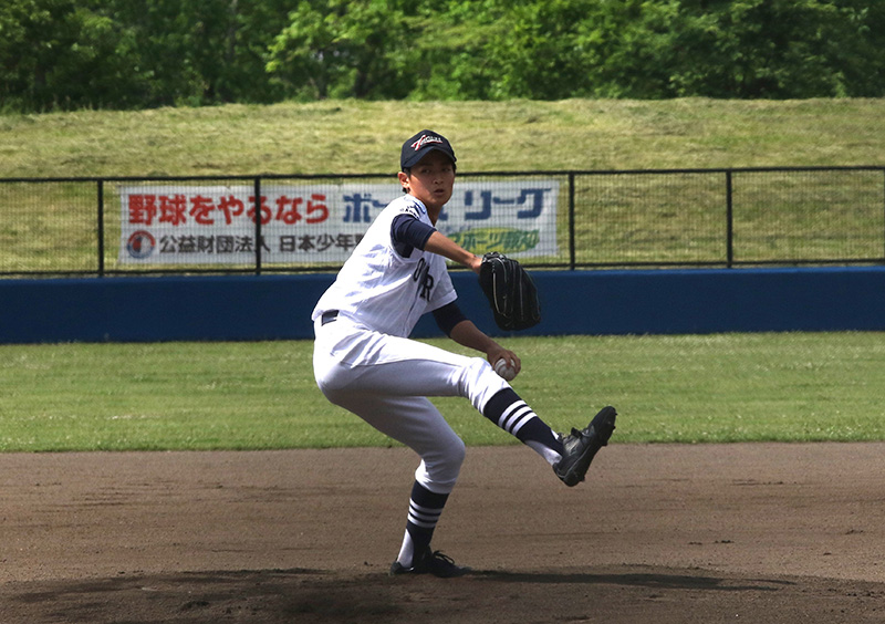 鶴岡一人記念大会へ出場する菊地選手（札幌豊平ボーイズ）