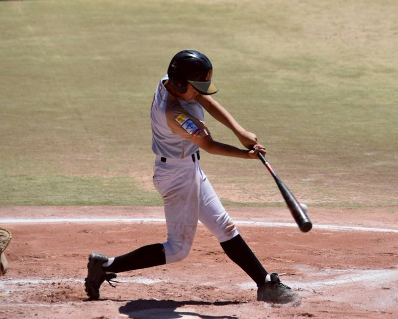初回、勝ち越しタイムリーを放った樋口聖良