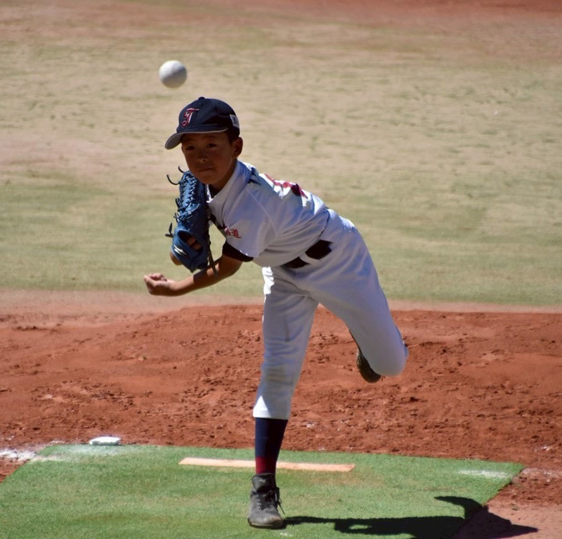 全国大会で初登板の古村投手（3回戦より）