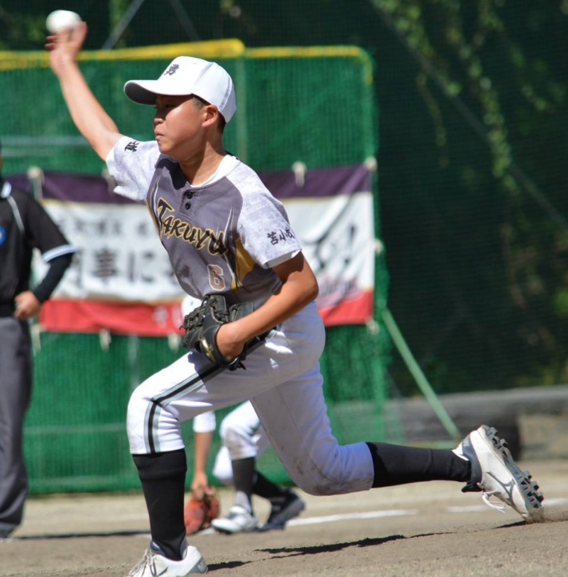 抑えで登板した清水投手（拓勇）