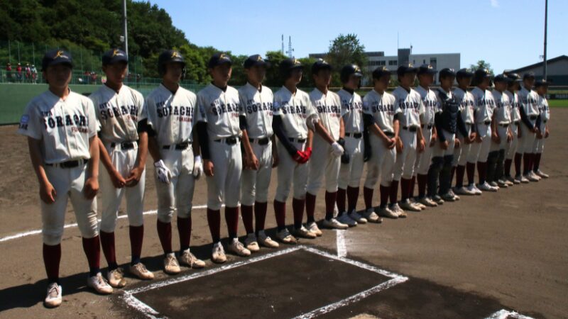 第3試合に臨んだ北空知深川ナイン