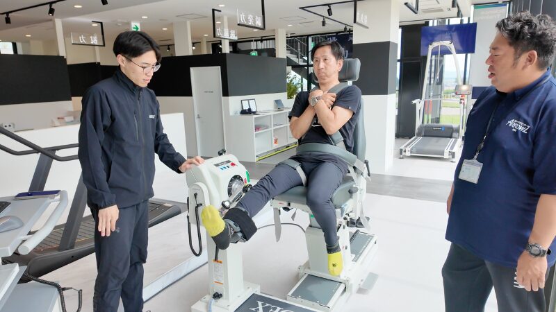足の筋力測定