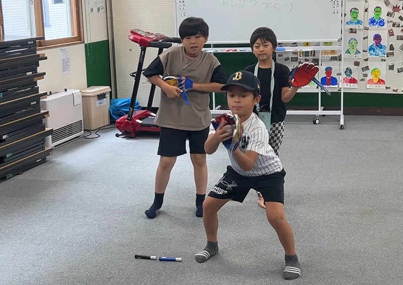 トレグラでキャッチボール