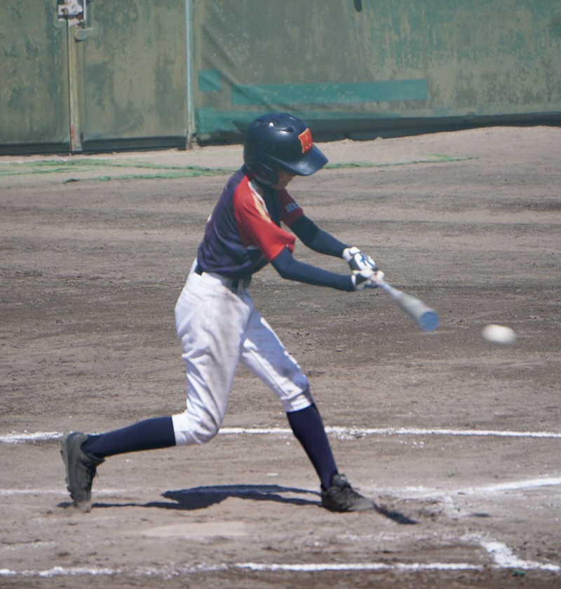 タイムリーを放った力弓選手