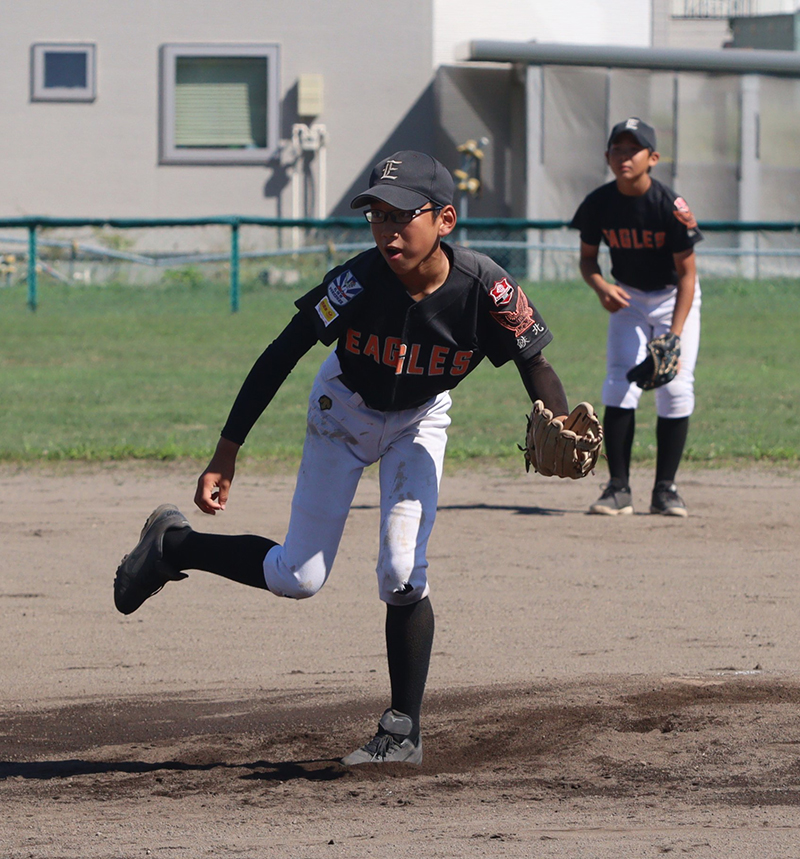 最優秀選手賞に選ばれた後藤投手（手稲鉄北）