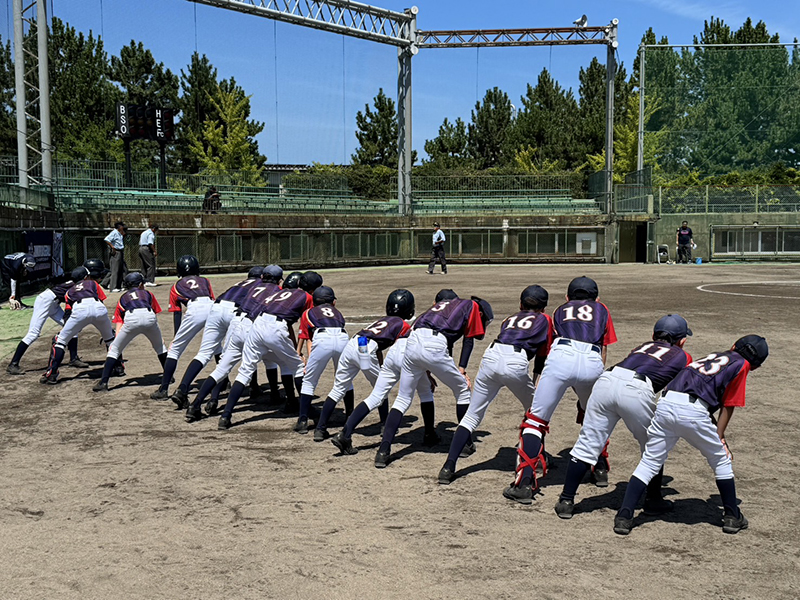 第2戦に挑む三笠ナイン