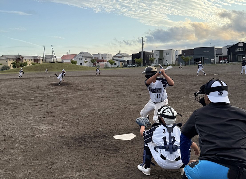 実戦での練習を図る苫小牧選抜ナイン