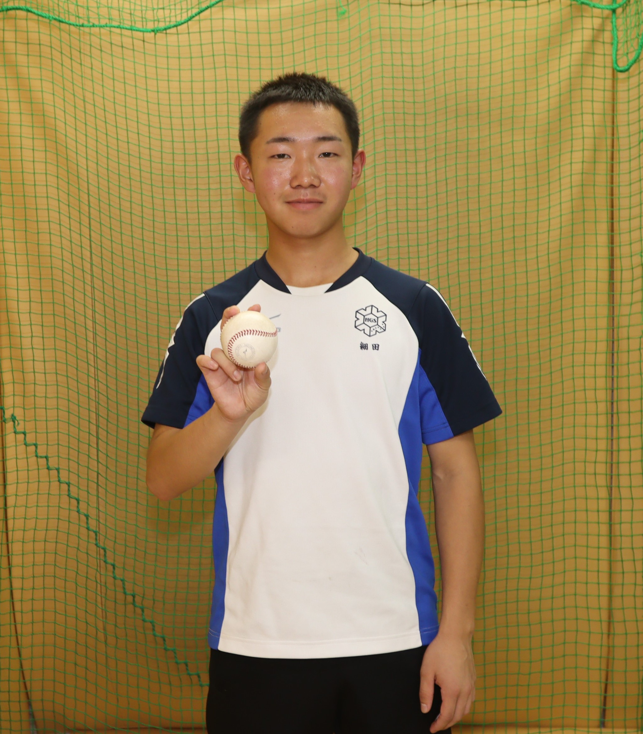 術後まだ1ヶ月の細田君――ここから不死鳥のごとく蘇る。（北海学園高・3年）