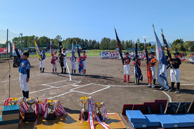 開会式（写真・手稲区少年軟式野球連盟提供）