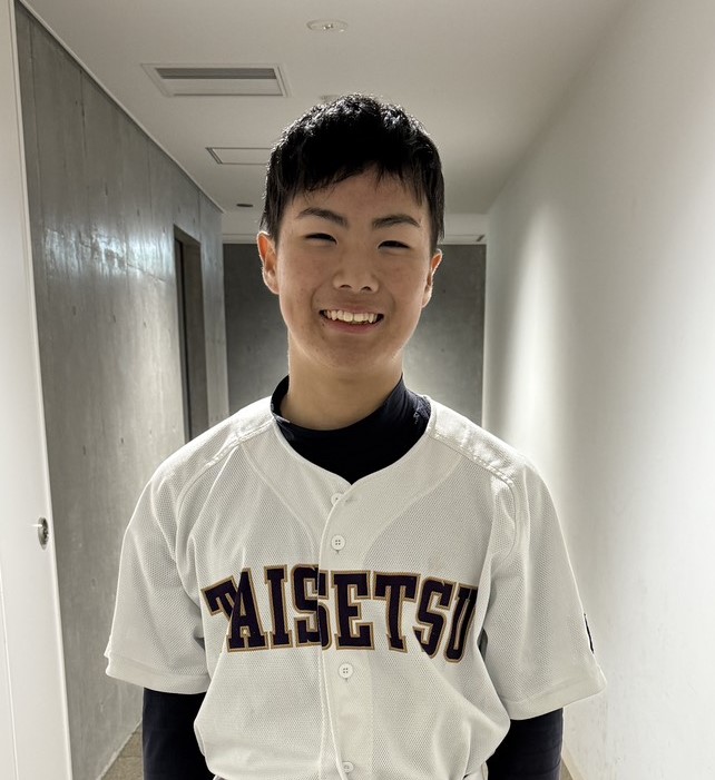 MVPの小林選手（旭川大雪ボーイズ）
