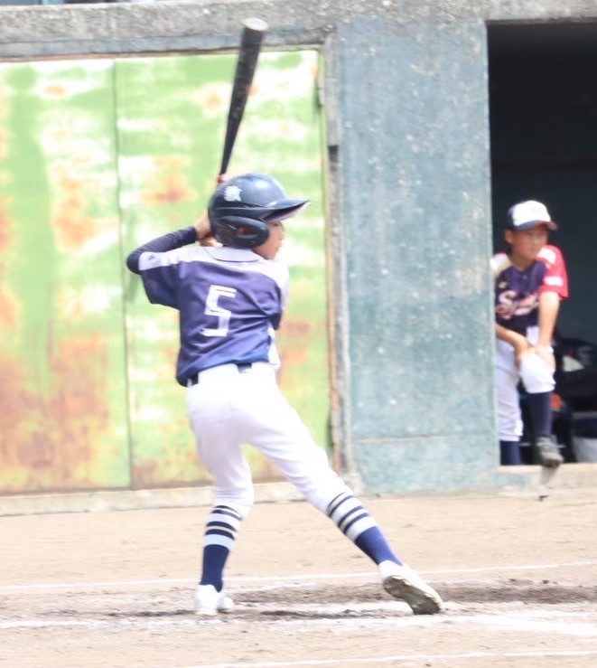 佐々木選手(写真・余市強い子野球スポーツ少年団提供)