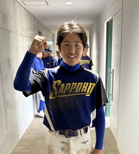 主将の西村優晴（札幌ボーイズ）