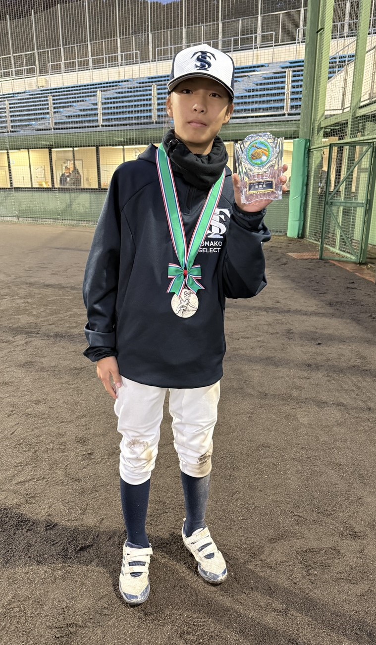 敢闘賞・青木選手（苫小牧選抜）