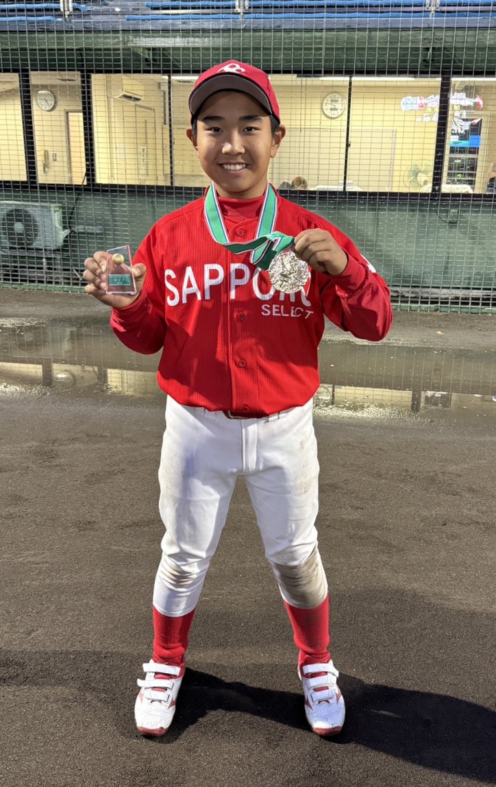 最優秀選手賞の清水口選手（札幌選抜）