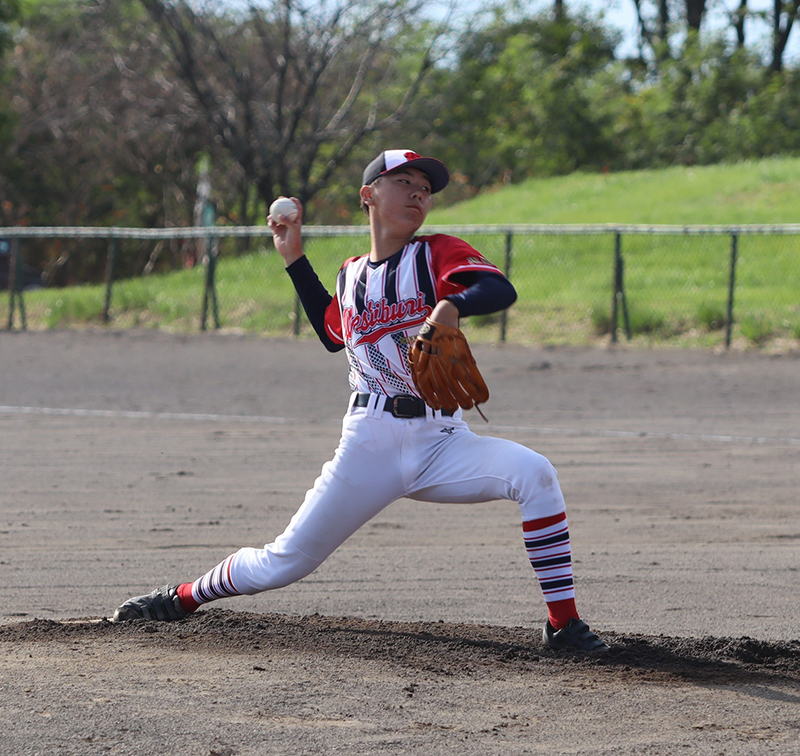 長橋投手（西胆振BBC）