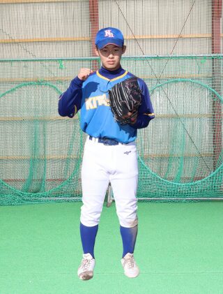 秋はエースナンバーを背負った河嶋投手(北広島)