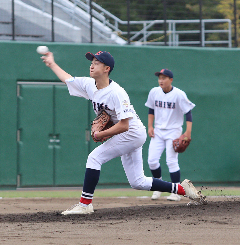 3位決定戦で先発完投の三浦投手（恵庭）