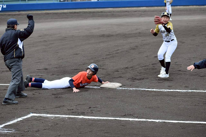 函館戦・一点阻止の好プレー＝（写真・チーム提供）