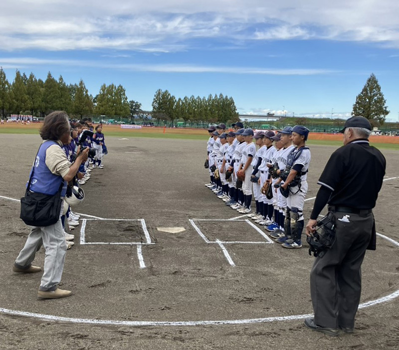 試合前の山の手ベアーズ＝（写真・チーム提供）