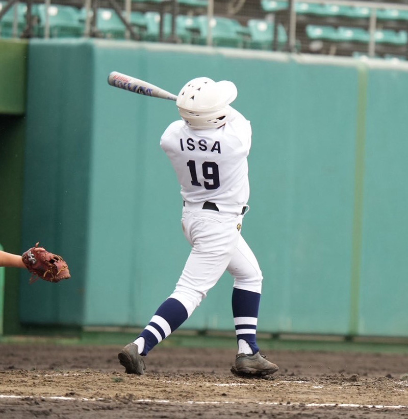 DH出場で強烈なヒットを放った米澤（北海道選抜）