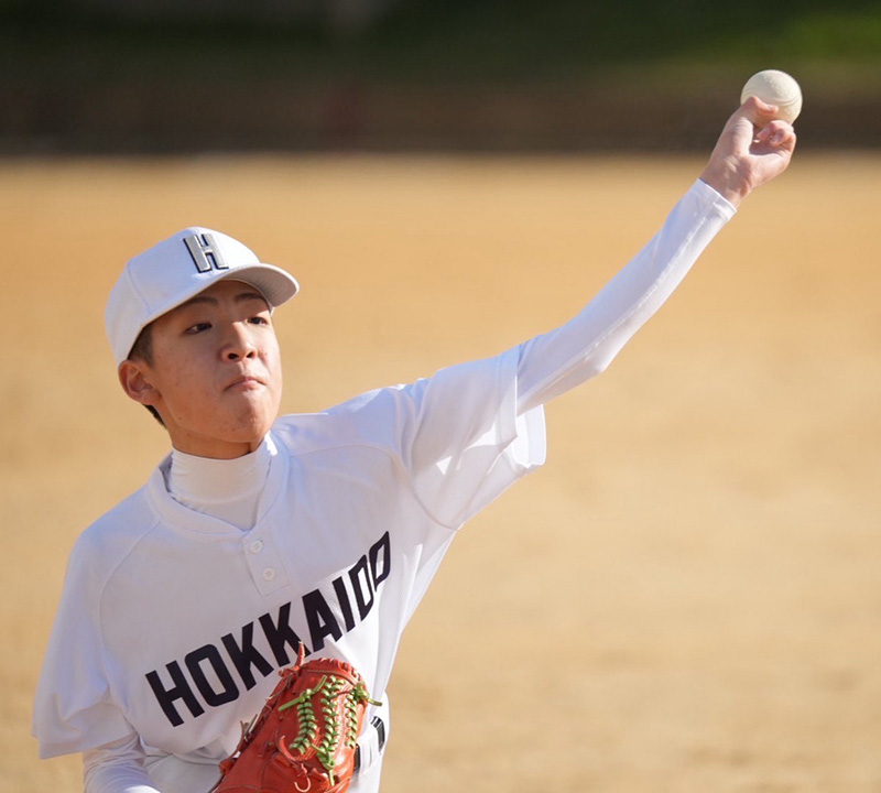 先発の三谷投手（北海道選抜）