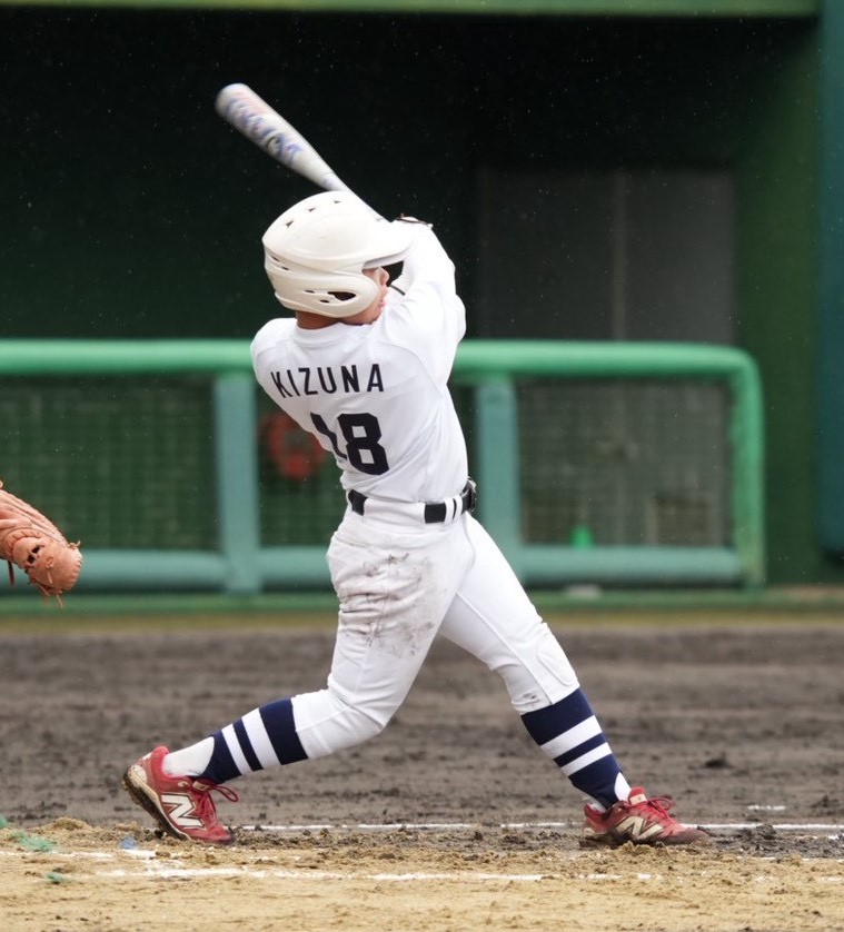 五回にタイムリーヒットを放った耳浦（北海道選抜）