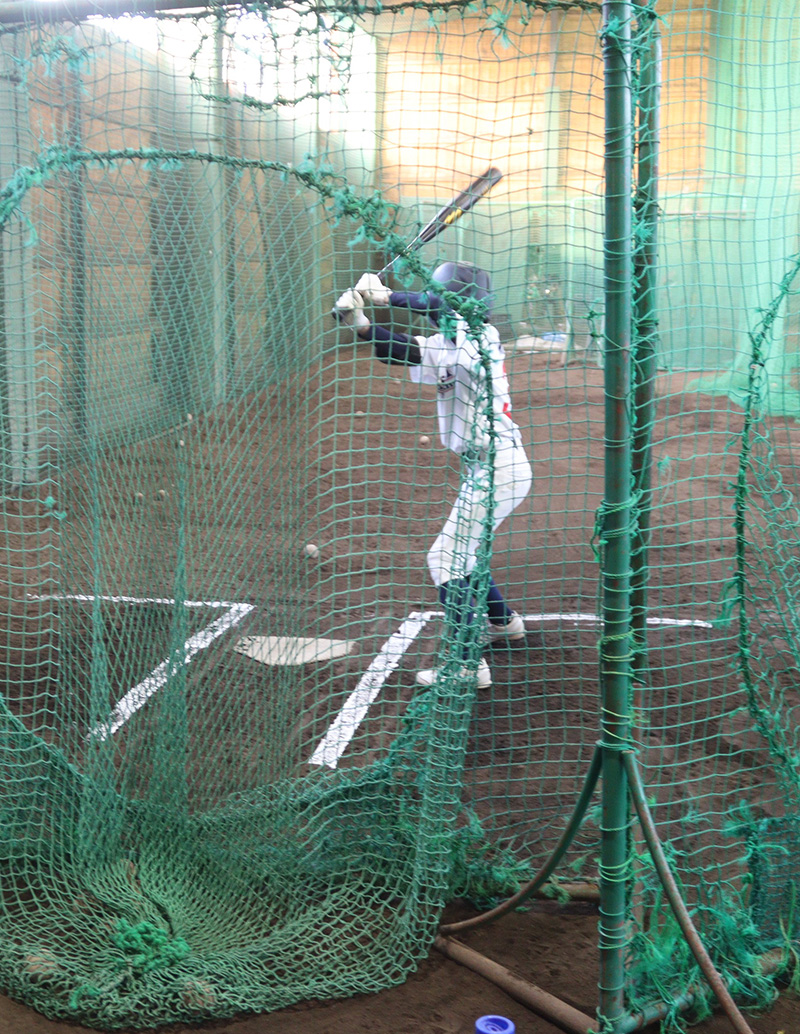 冬季練習に励んでいた、札幌東リトルシニア