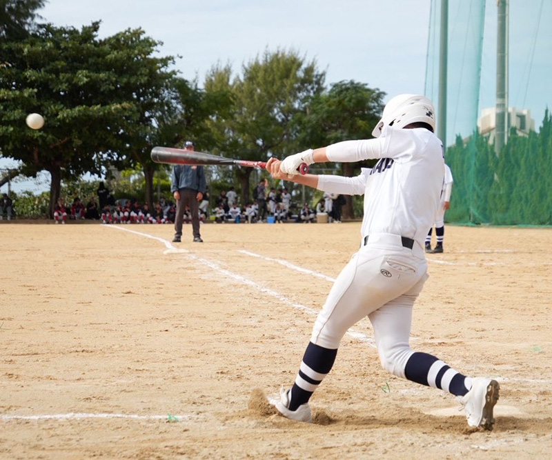 守備でチームを救い、タイブレークで貴重な犠牲フライを放つ黒川選手（北海道選抜）