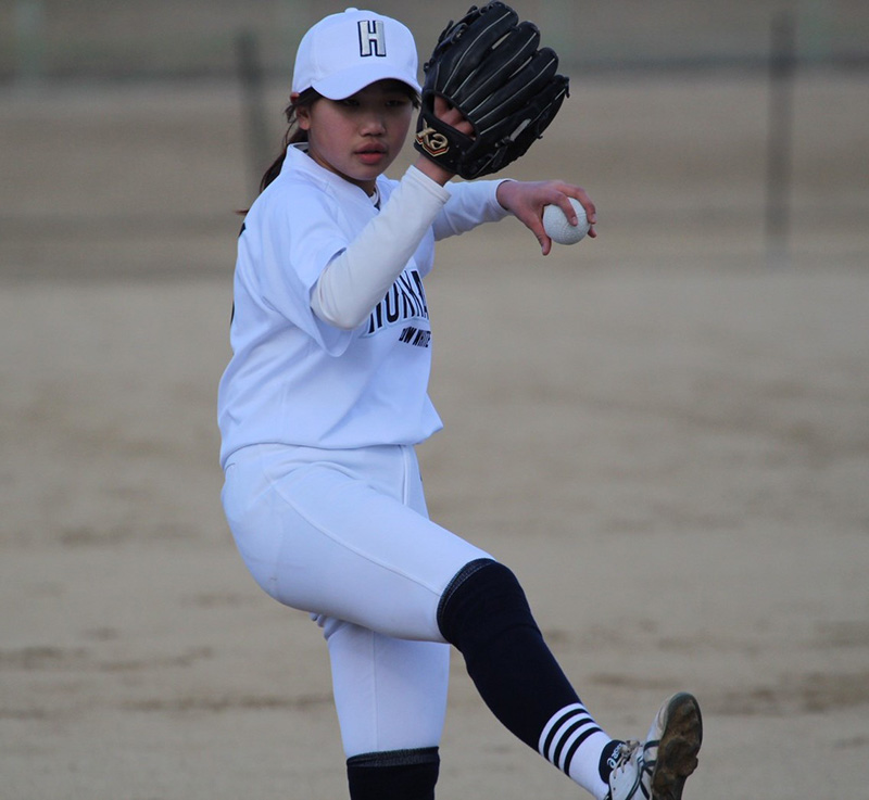 石田投手（スノーホワイト）