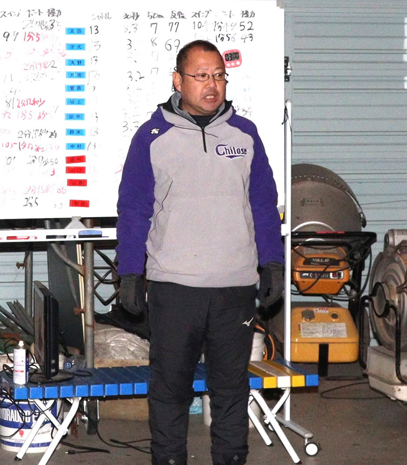 山木監督（千歳リトルシニア）