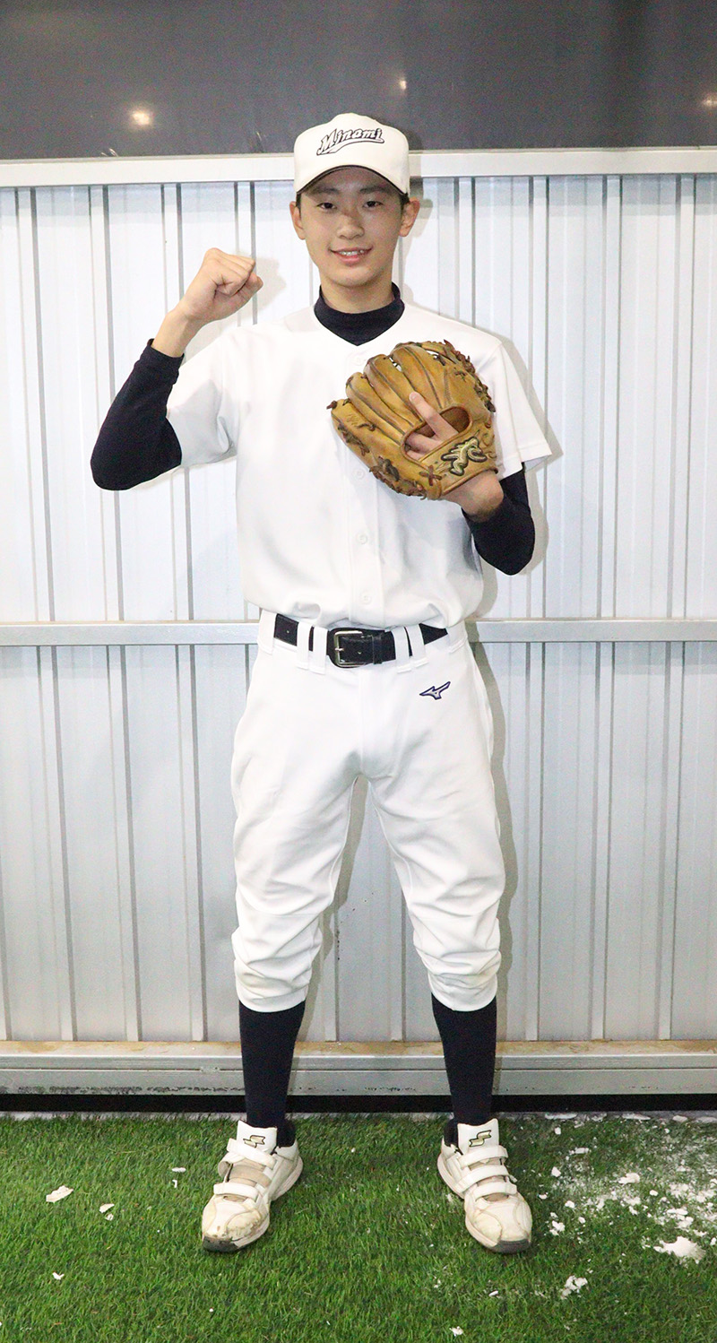 北海道選抜にも選出された福玉（札幌南リトルシニア）