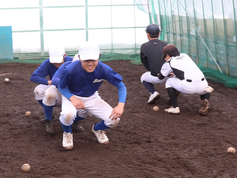 トレーニング励む札幌ボーイズナイン