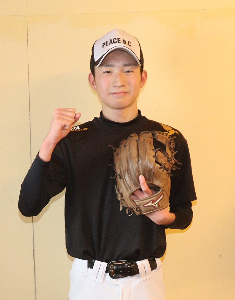 武笠選手（ピースベースボールクラブ）
