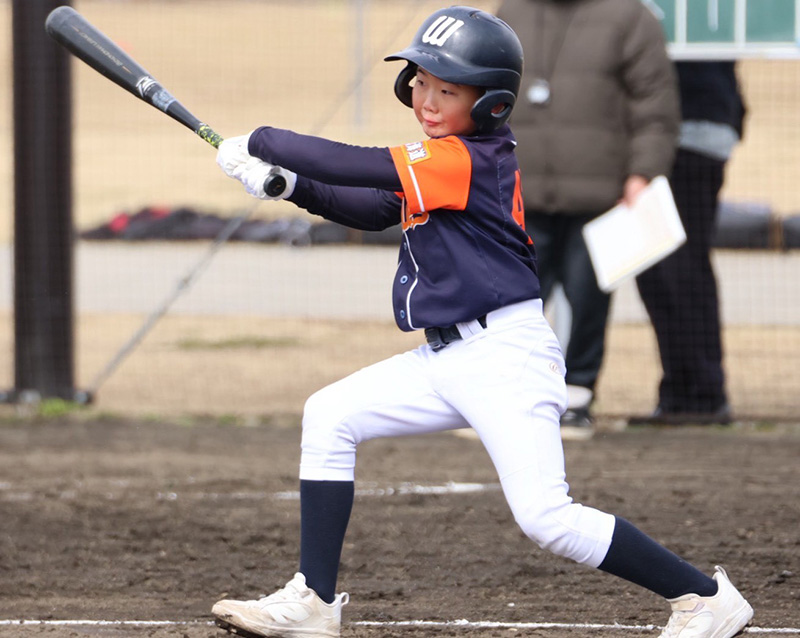 3位決定戦で2安打の活躍を見せた中倉選手（柏ホエールズ）