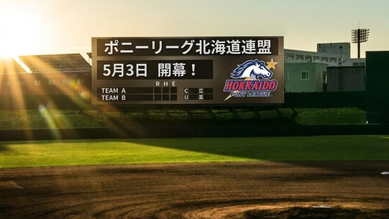 ポニーリーグ北海道、5月3日開幕！ 