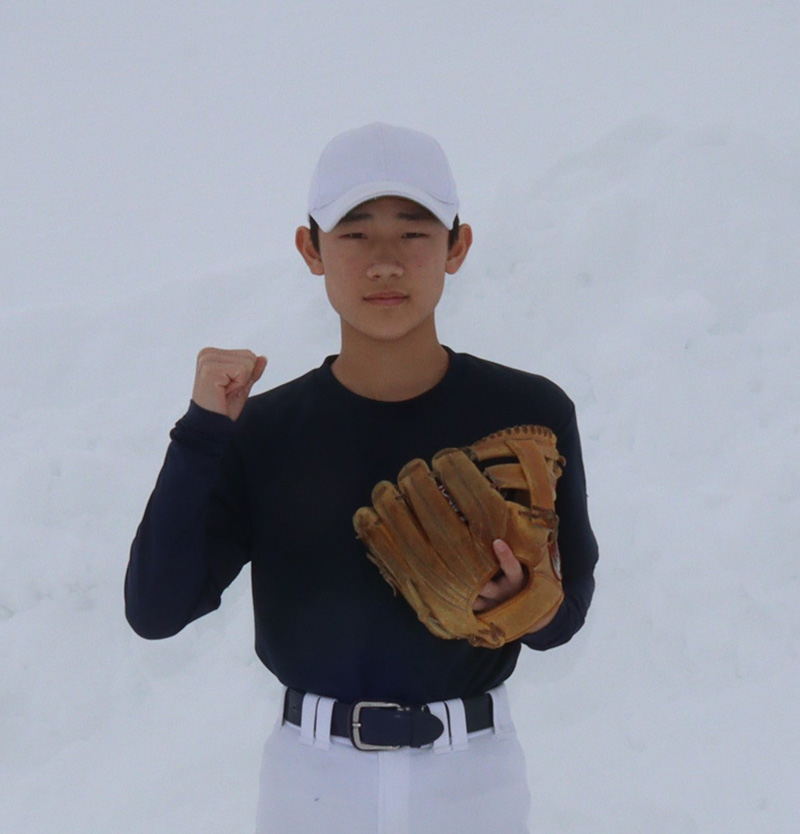 三森選手（札幌栄リトルシニア）