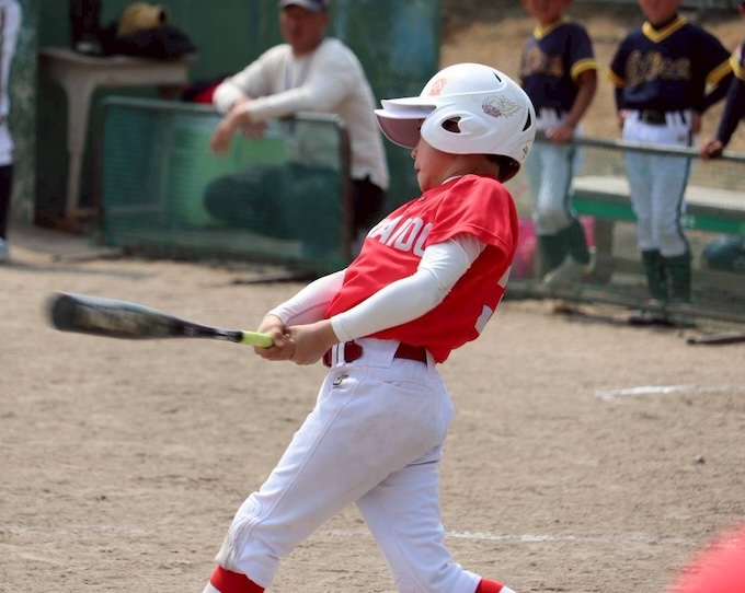 四回にレフト前ヒットを放った、寺田選手