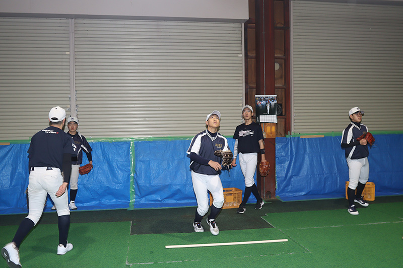 外野手捕球トレーニング（旭川西リトルシニア）