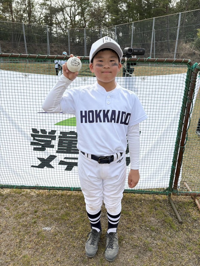 本塁打を放った松山選手