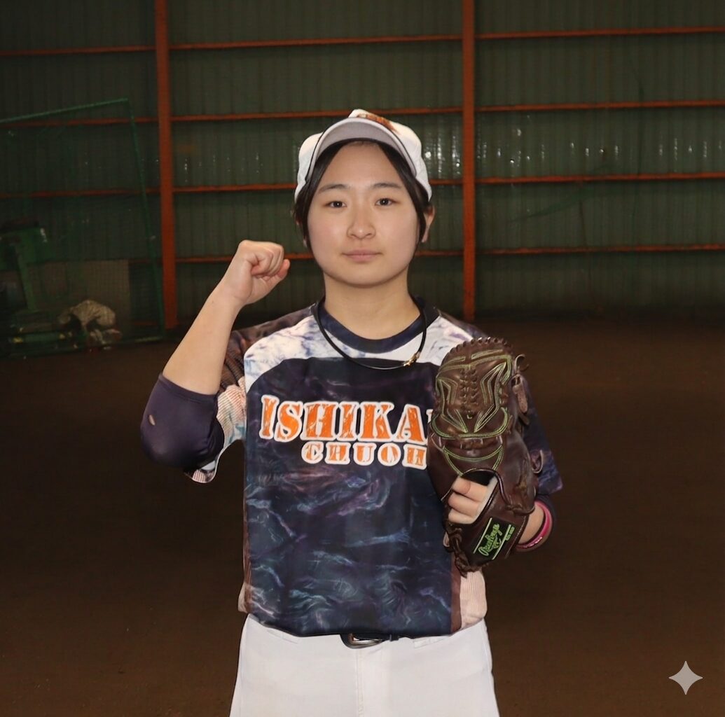 村上希紗選手（石狩中央リトルシニア）