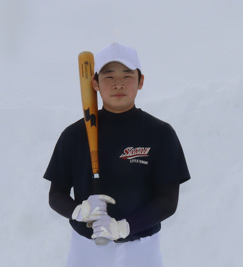渡邊知那選手（札幌栄リトルシニア）