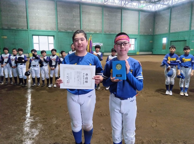 準優勝の神居野球少年団